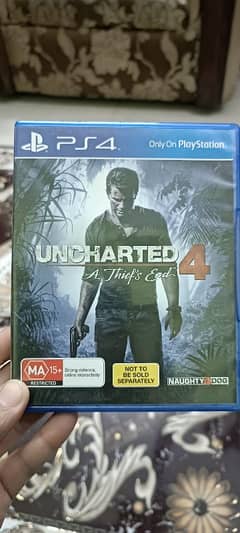 Uncharted 4 PS4 Game disk