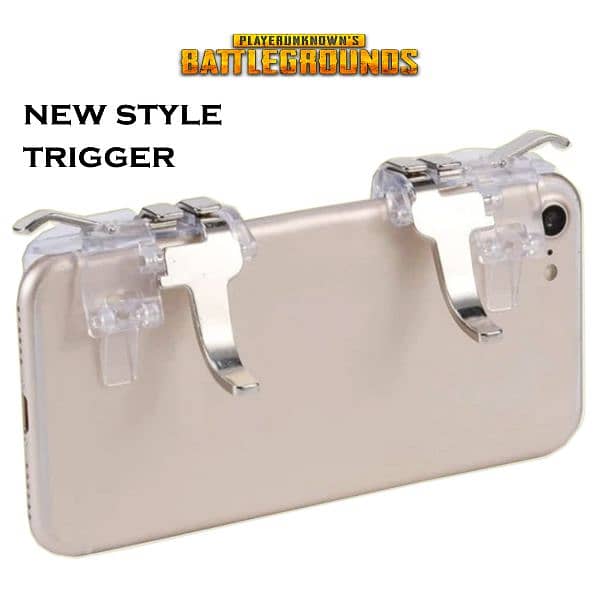 White Pubg Trigger With Box 6 Fingers Trigger For Pubg/Cod/Free fire 1