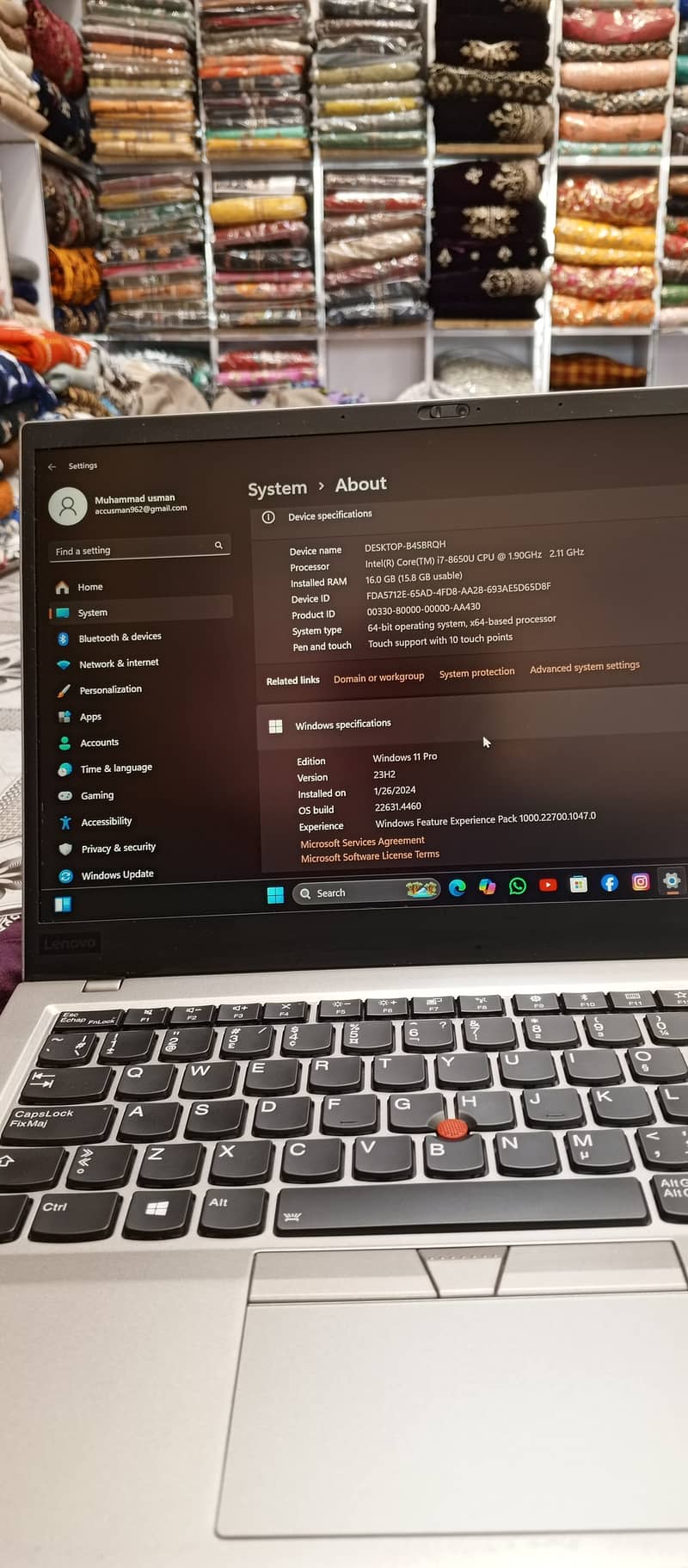 Lenovo x1 carbon i7 8th gen 1