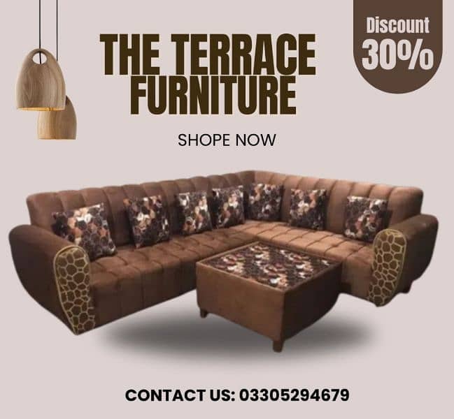 Corner L shape sofa set on Happy New Year offers 8