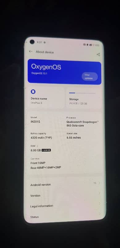 urgent sale for one plus mobile phone 3