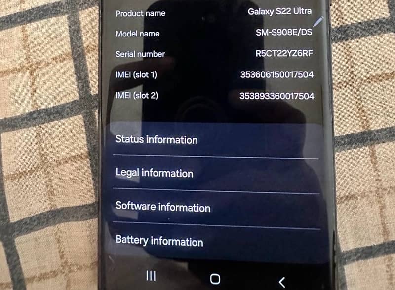 samsung S22 Ultra PTA approved 0