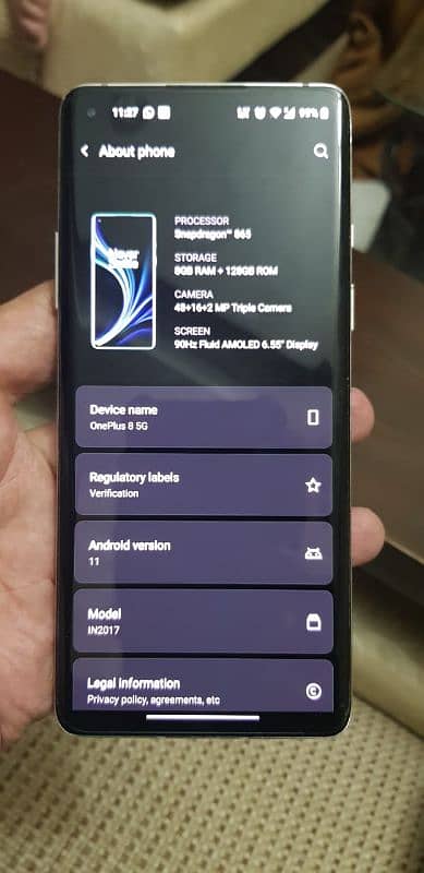 Oneplus 8 dual sim global 8/128 1