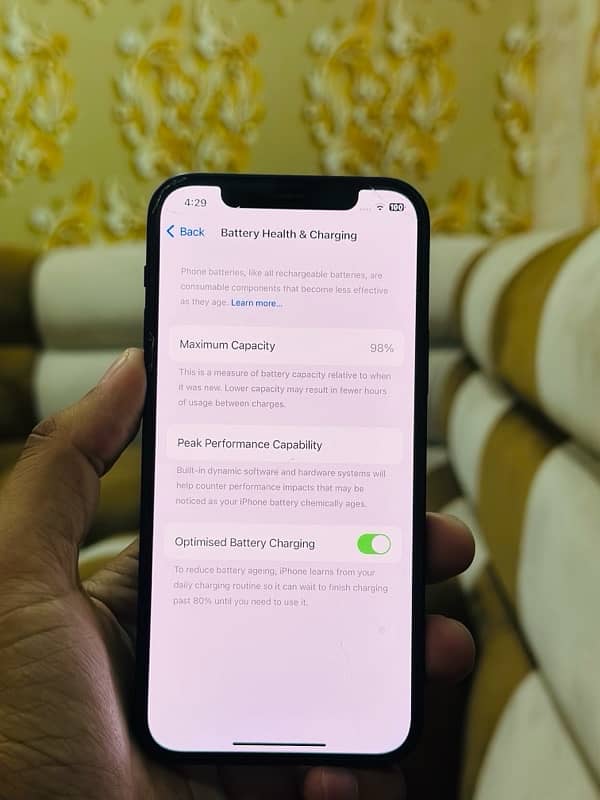 IPHONE 12 (256gb) With original charger & Bookpad 98 battery health 4