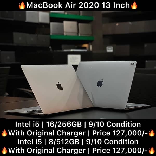 MacBook Air 2020 13 inch 16GB 8GB 512GB 256GB With Orginal Charger 0