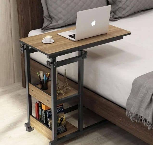 Wooden Adjustable Laptop Table | Multipurpose Folding Table 0