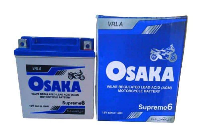 Osaka Supreme 6 Dry Battery 12V, 5A 0