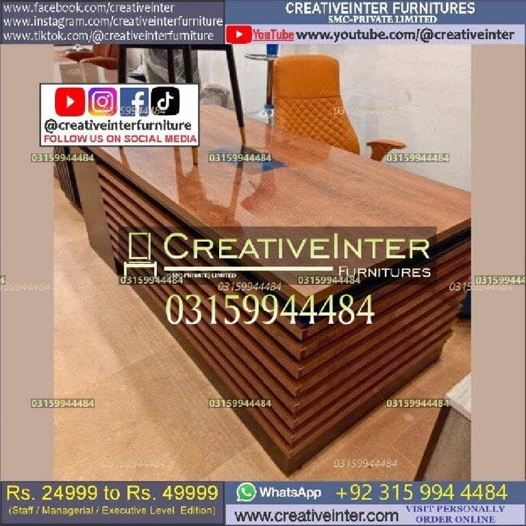 Executive Office Table L shape design Modern Tables 11