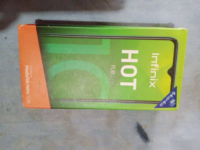 infinix HOT 11 Play Mobile For sale 8/10 Condition Box, Charger, Cover 3