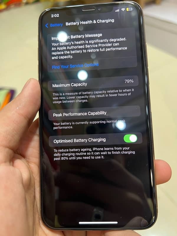 I phone xs max  dual sim pta 64gb 6