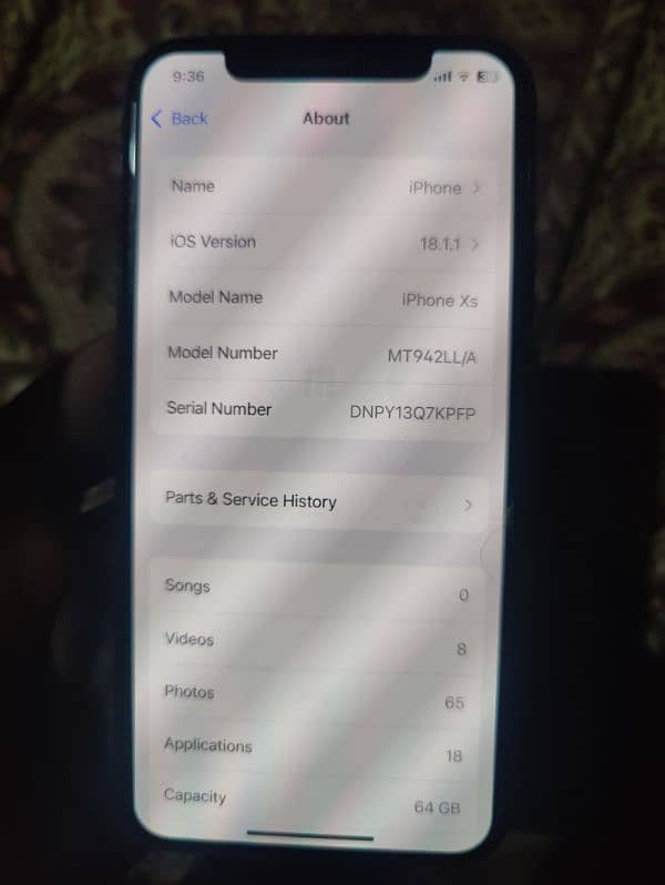 iphone xs 64gb non pta Sim lifetime 3