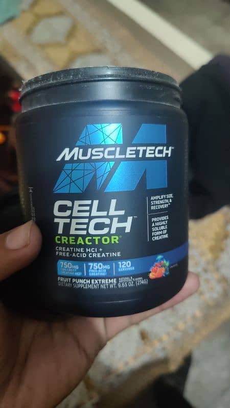 Creatine 120 servings only 10 used 1