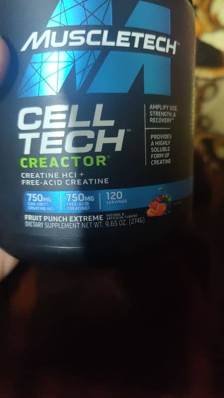 Creatine 120 servings only 10 used 2