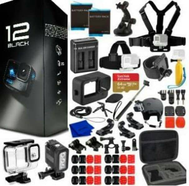 Go Pro Hero 12 Black Edition | All accessories included 2