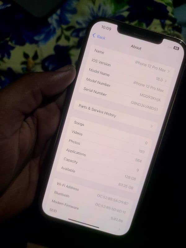 Iphone 12 pro max pta approved 128GB 7