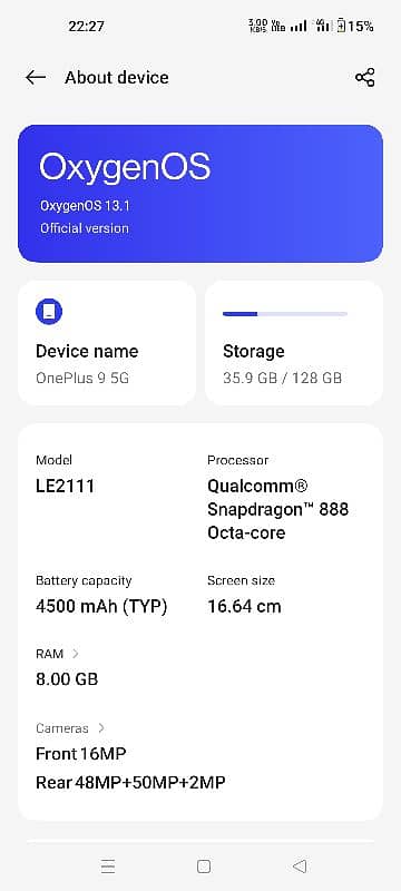 oneplus 9 double sim blue color update 13 2