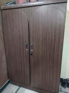 Laminated two door cupboard (wardrobe)