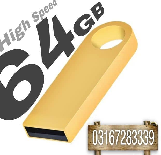 Golden New USB Flash Drive 0