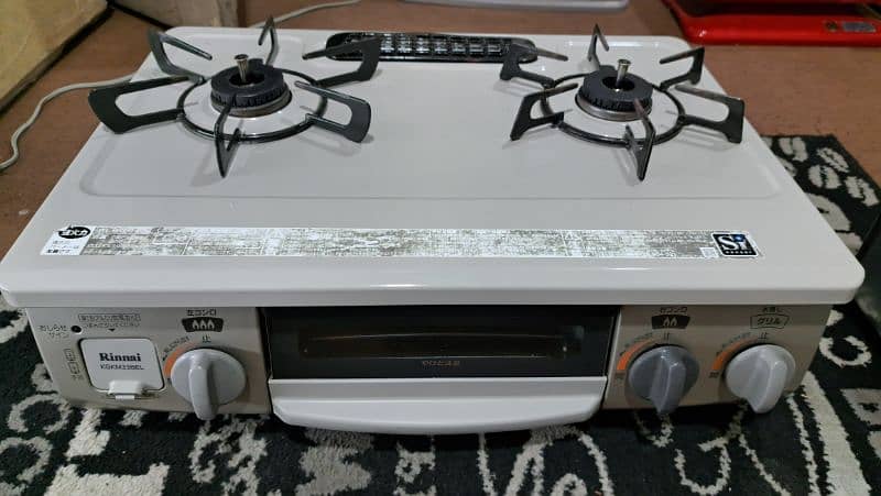 rinnai automatic 2 burner stove 0