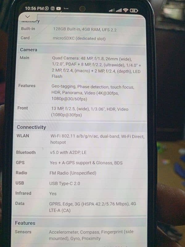 redmi not10 4+2 /128 10