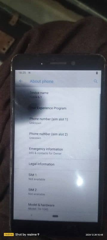 Nokia 6.1 for sale 8 thousand exchange possible 3