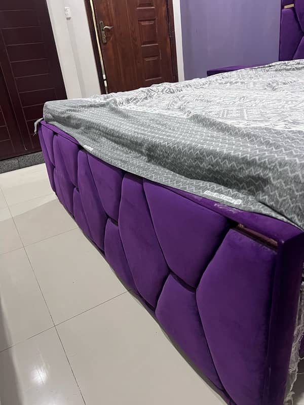 Bed Set//King size Bed//Double Bed with side table(Spring Mattress) 8