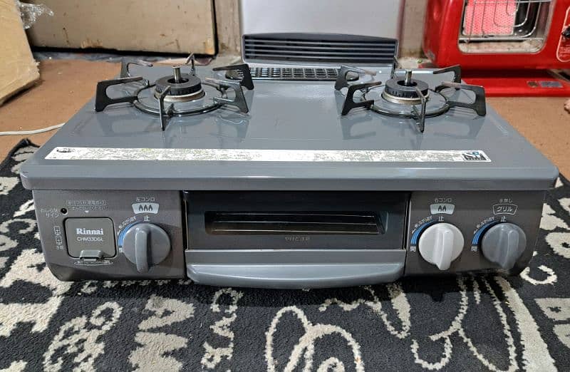 automatic rinnai 2 burner gas stove 2