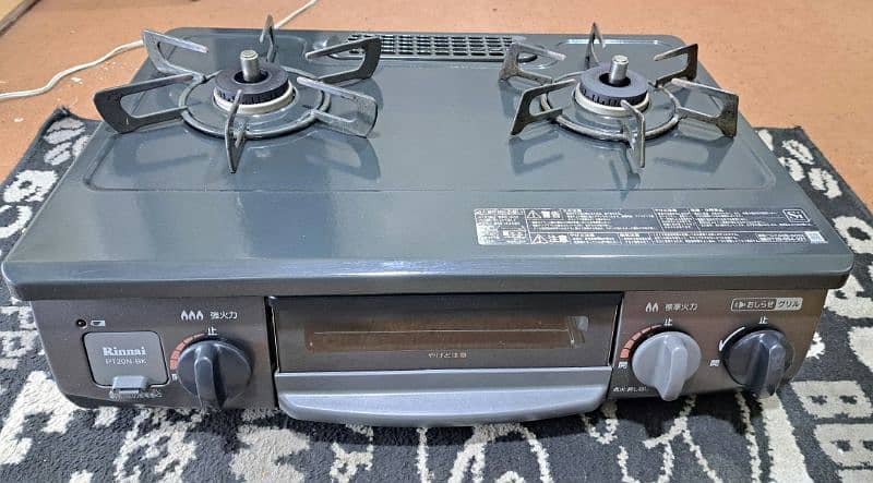 automatic rinnai 2 burner gas stove 3