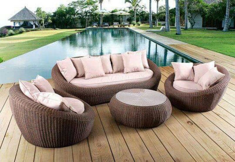 Garden chairs/rattan sofa sets/dining tables/UPVC outdoor furniture 18