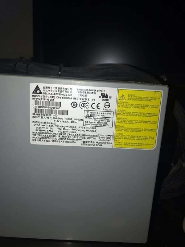 Hp Z420 power supply 600 watt original 2