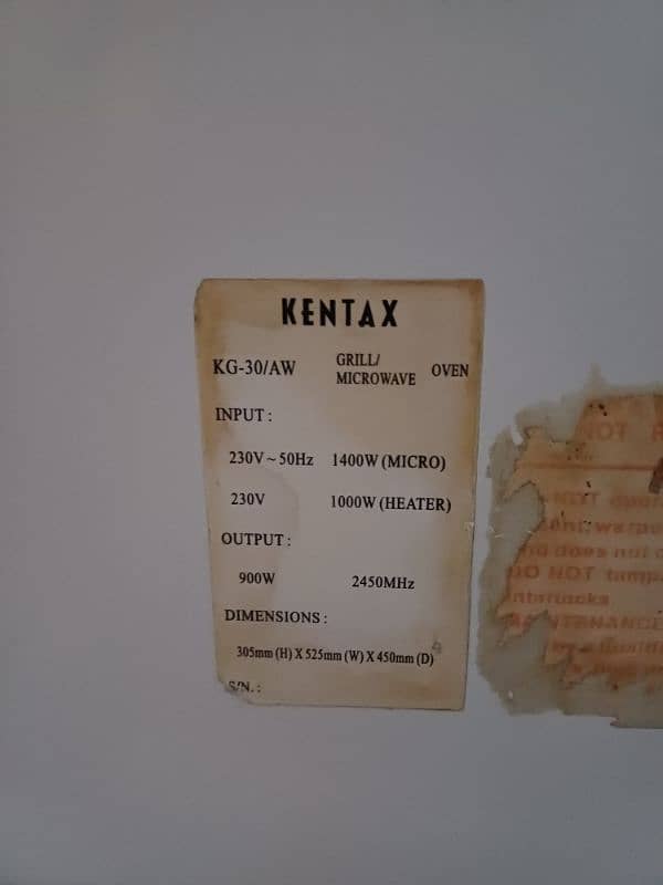 kentax microwave. . . 6