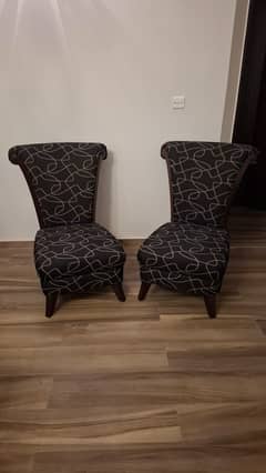 High Back Chairs (Pair)