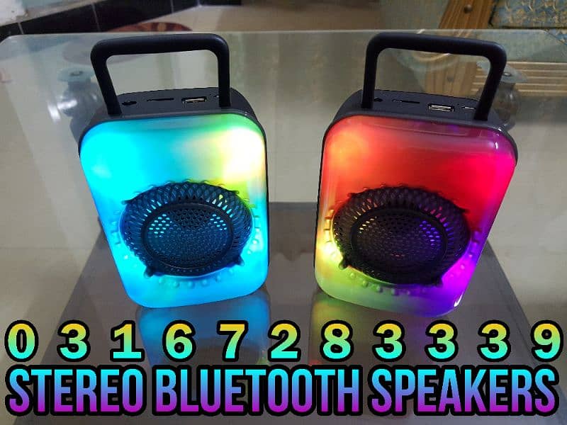 Bluetooth Speaker with Flaming LEDs 0