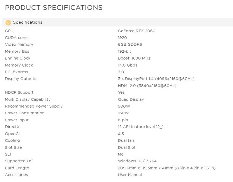 ZOTAC GAMING GeForce RTX 2060 4