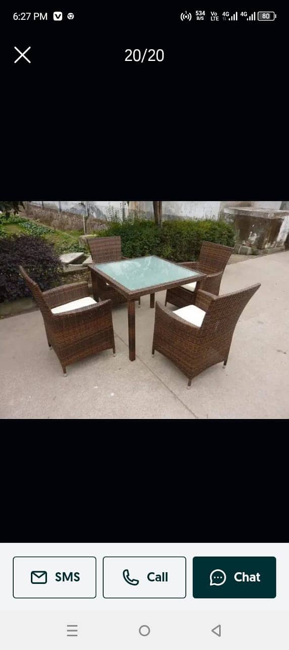 Garden chairs/rattan sofa sets/dining tables/UPVC outdoor furniture 3