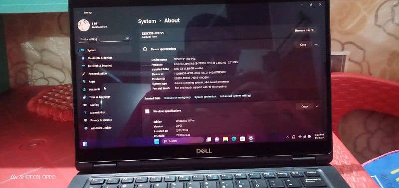 Dell Latitude 7389 Core i5 Touch 7th Generation 4