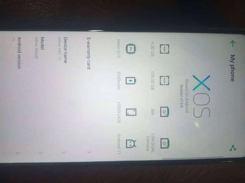 For sale infinix Hot 11 0