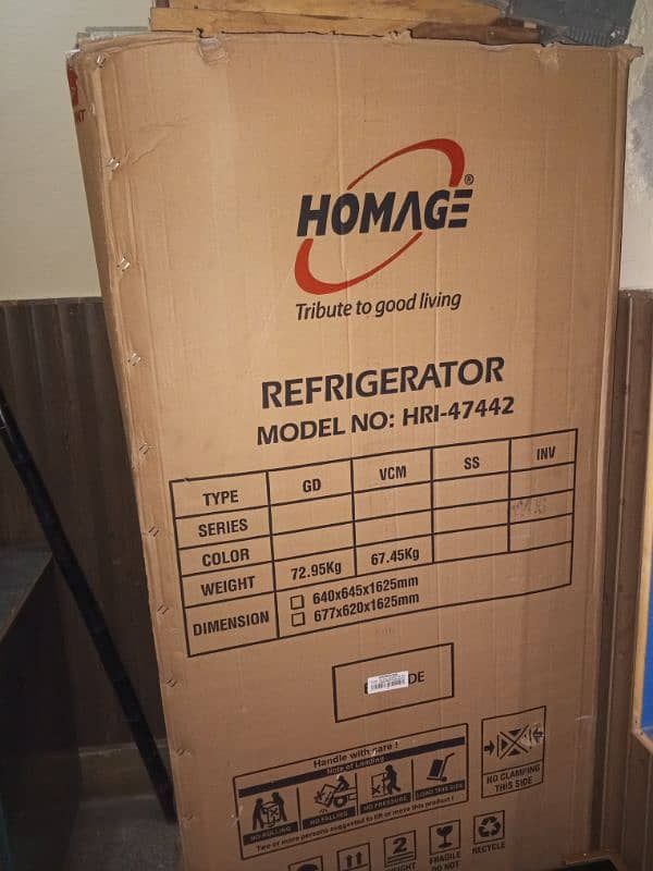 HOMAGE Refrigerator for sale 1