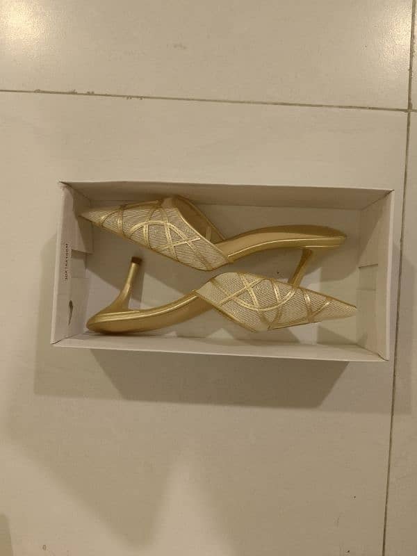 Brand New Imported Golden Heels 1