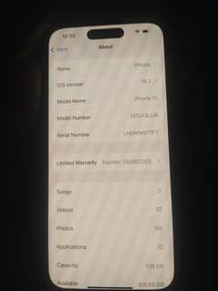 iPhone 15 JV 128gb Black