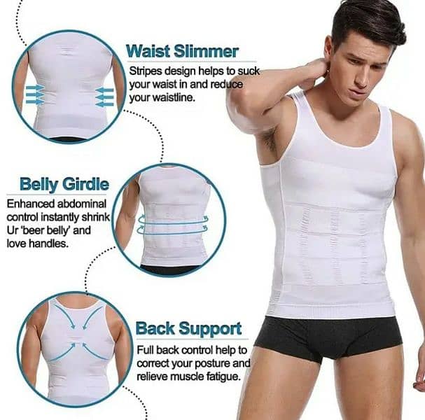 Slim n lift Sliming vest / body shaper for men 5