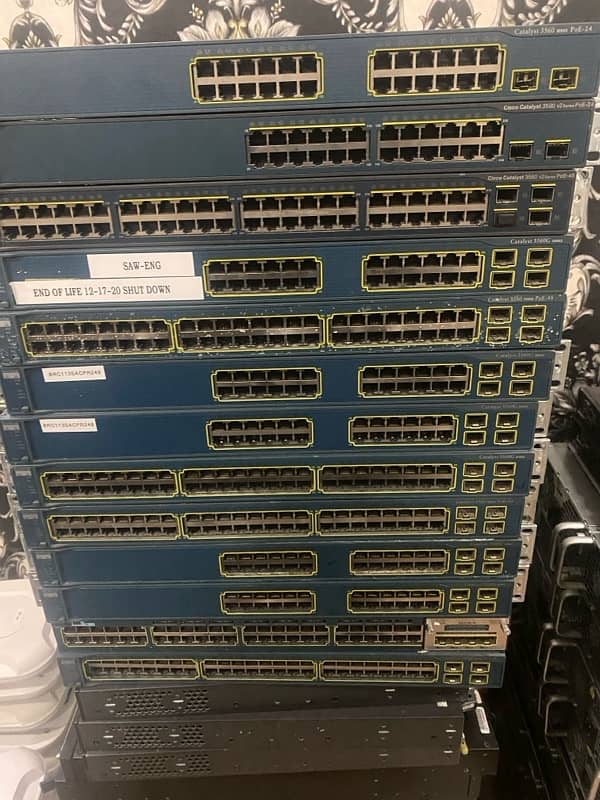 Fresh import Cisco switch 2960G 3560G 3650 3750G 3850 for good prices 8