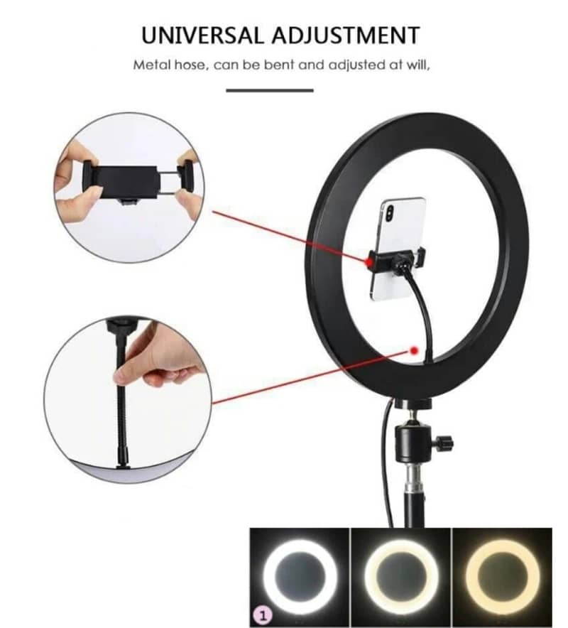 26CM/10 Inch LED Selfie Ring Light Studio Photography Photo Ring Fill 2