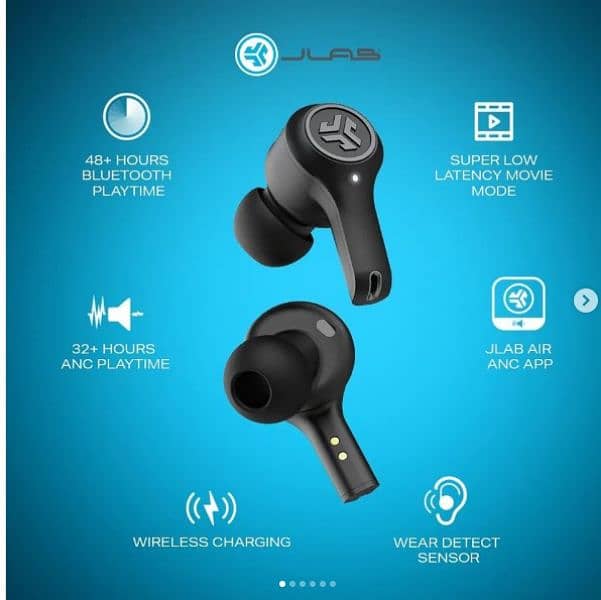 JLab Air Anc earbuds with high quality sound and noise cancellation 2