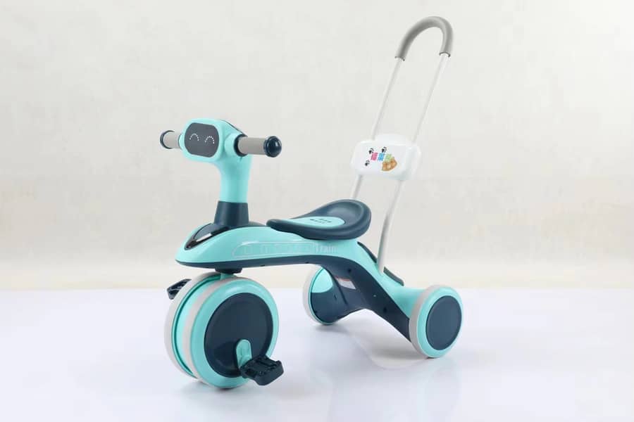 Versatile Metal Rod Tricycle for Kids 3+ Years with Lights and Music 15