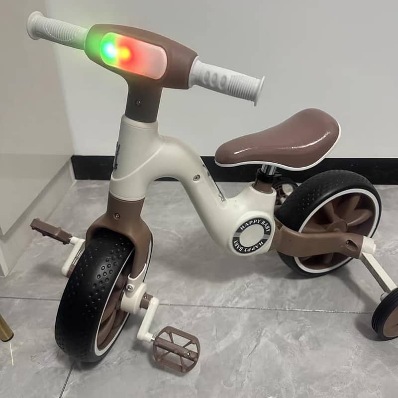 2 in 1 Tricycle with Training Wheels,Ride-on Bike,2 Wheels Balance 4