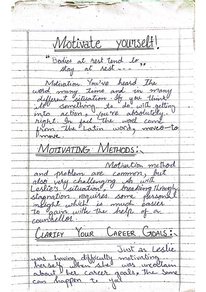 handwriting assignment work 10