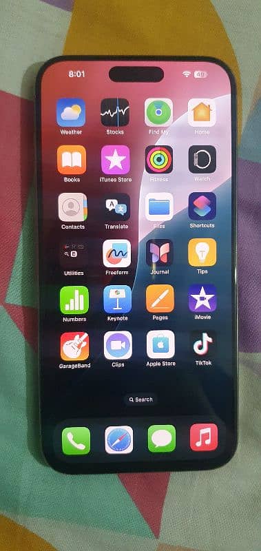 I phone 15 pro max natural titanium 4