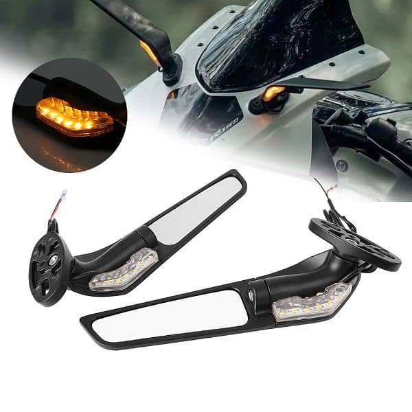 Universal Protaper Side Mirror YBR And for Small Bikes Carbon Fiber 1