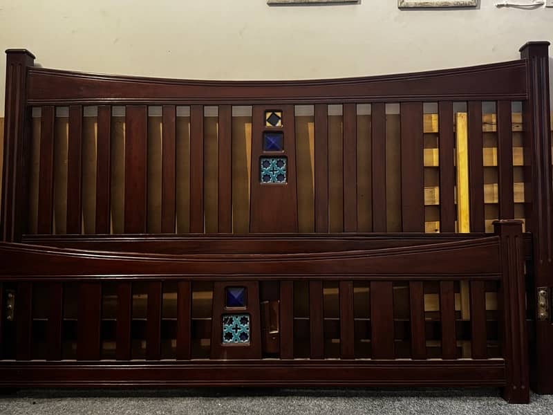 King Size Pure Wooden Bed 4